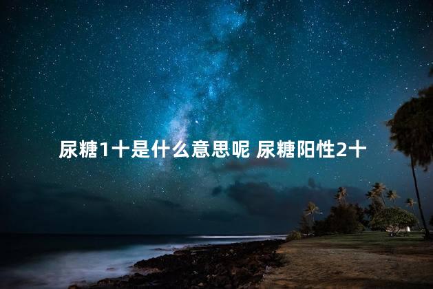 尿糖1十是什么意思呢 尿糖阳性2十